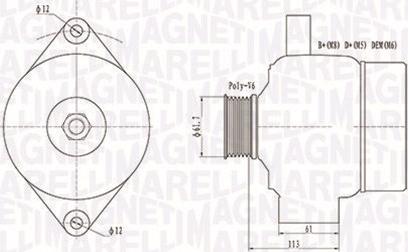 Magneti Marelli 063731890010 - Alternator furqanavto.az