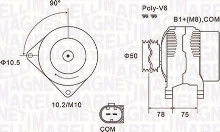 Magneti Marelli 063731825010 - Alternator furqanavto.az