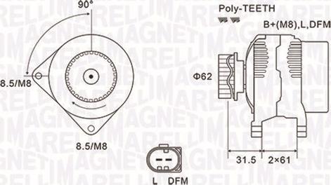 Magneti Marelli 063731820010 - Alternator furqanavto.az