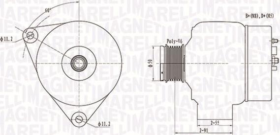 Magneti Marelli 063731300010 - Alternator furqanavto.az