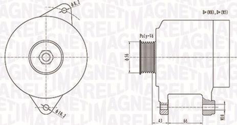 Magneti Marelli 063738250010 - Alternator furqanavto.az