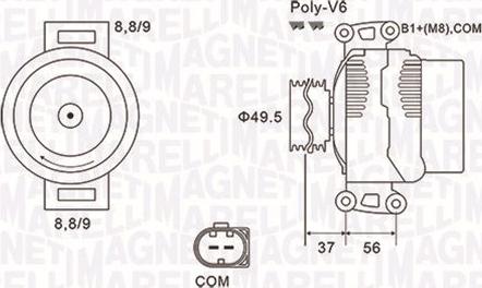 Magneti Marelli 063732038010 - Alternator furqanavto.az