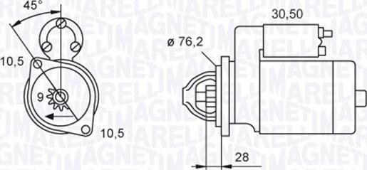 Magneti Marelli 063720040010 - Başlanğıc furqanavto.az