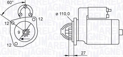 Magneti Marelli 063720039010 - Başlanğıc furqanavto.az