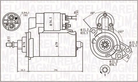 Magneti Marelli 063720295010 - Başlanğıc furqanavto.az