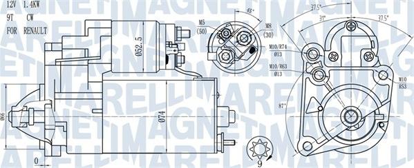 Magneti Marelli 063720784010 - Başlanğıc furqanavto.az