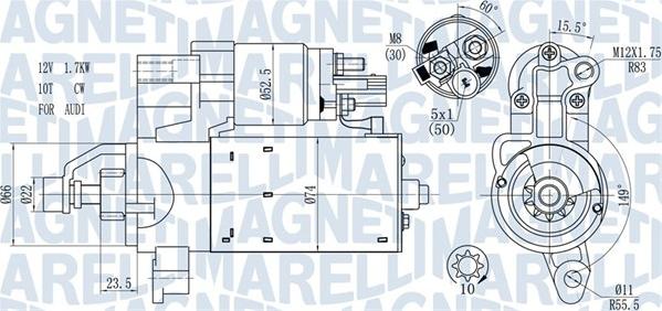 Magneti Marelli 063721563510 - Başlanğıc furqanavto.az