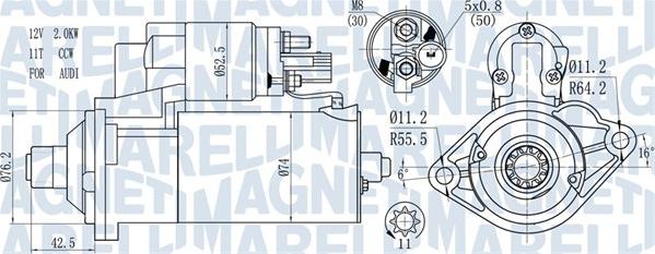 Magneti Marelli 063721512010 - Başlanğıc furqanavto.az