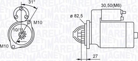 Magneti Marelli 063721044010 - Başlanğıc furqanavto.az