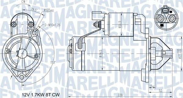 Magneti Marelli 063721365010 - Başlanğıc furqanavto.az