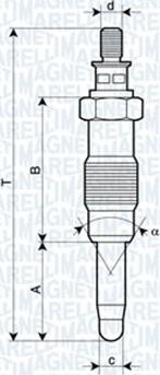 Magneti Marelli 062583003304 - İşıqlandırma şamı www.furqanavto.az