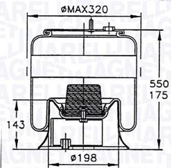 Magneti Marelli 030607020118 - Körük, pnevmatik asqı furqanavto.az