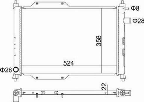 Magneti Marelli 359000391690 - Radiator, mühərrikin soyudulması furqanavto.az