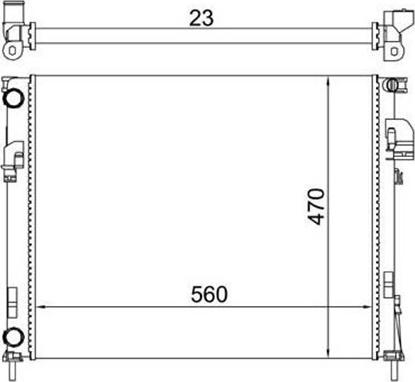 Magneti Marelli 359000391600 - Radiator, mühərrikin soyudulması furqanavto.az