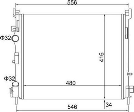 Magneti Marelli 359000391010 - Radiator, mühərrikin soyudulması furqanavto.az