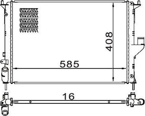 Magneti Marelli 359000391170 - Radiator, mühərrikin soyudulması furqanavto.az