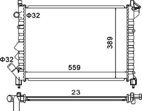 Magneti Marelli 359000391860 - Radiator, mühərrikin soyudulması furqanavto.az