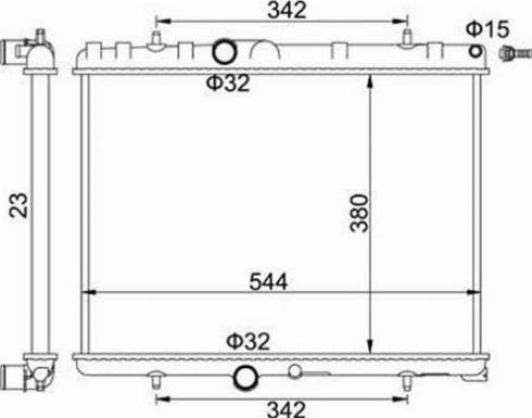 Magneti Marelli 359000391260 - Radiator, mühərrikin soyudulması furqanavto.az