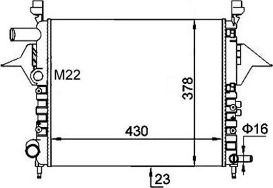 Magneti Marelli 359000391790 - Radiator, mühərrikin soyudulması furqanavto.az