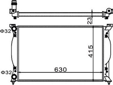 Magneti Marelli 359000300910 - Radiator, mühərrikin soyudulması furqanavto.az