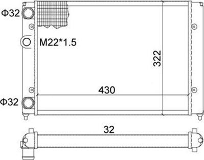 Magneti Marelli 359000300440 - Radiator, mühərrikin soyudulması furqanavto.az