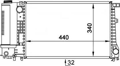 Magneti Marelli 359000300460 - Radiator, mühərrikin soyudulması furqanavto.az