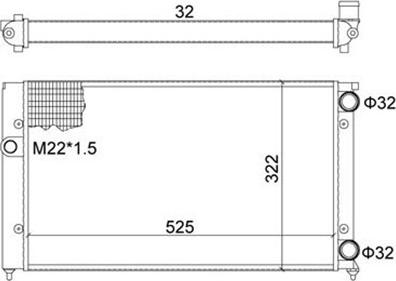 Magneti Marelli 359000300430 - Radiator, mühərrikin soyudulması furqanavto.az