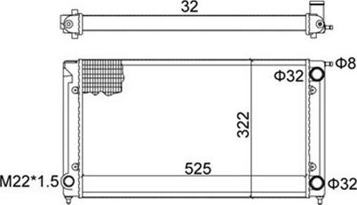 Magneti Marelli 359000300420 - Radiator, mühərrikin soyudulması furqanavto.az