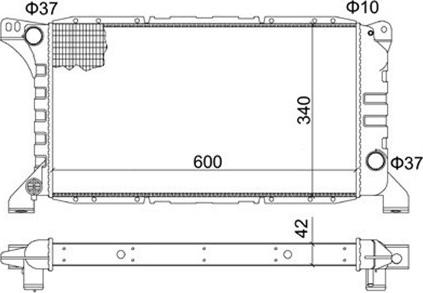 Magneti Marelli 359000300560 - Radiator, mühərrikin soyudulması furqanavto.az