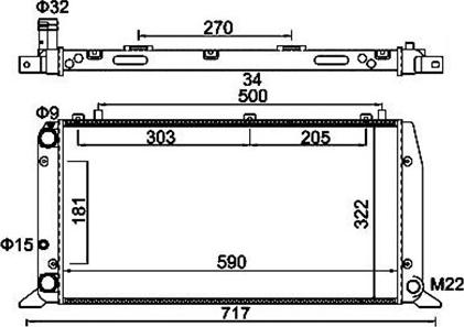 Magneti Marelli 359000300500 - Radiator, mühərrikin soyudulması furqanavto.az