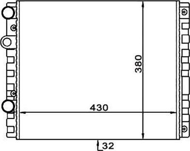 Magneti Marelli 359000300680 - Radiator, mühərrikin soyudulması furqanavto.az