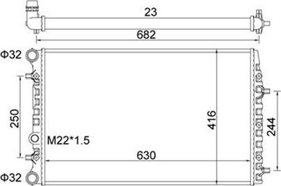 Magneti Marelli 359000300850 - Radiator, mühərrikin soyudulması furqanavto.az