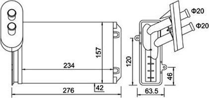 Magneti Marelli 359000300800 - İstilik dəyişdiricisi, daxili isitmə www.furqanavto.az