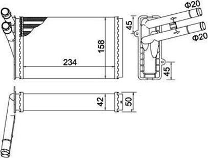 Magneti Marelli 359000300810 - İstilik dəyişdiricisi, daxili isitmə furqanavto.az