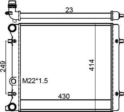 Magneti Marelli 359000300710 - Radiator, mühərrikin soyudulması furqanavto.az