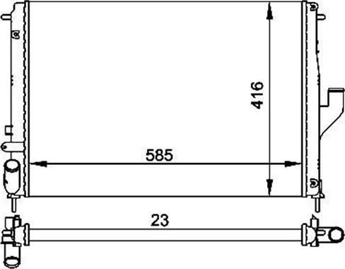 Magneti Marelli 359000301450 - Radiator, mühərrikin soyudulması furqanavto.az