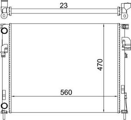 Magneti Marelli 359000301550 - Radiator, mühərrikin soyudulması furqanavto.az