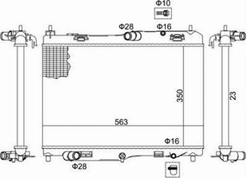 Magneti Marelli 359000391820 - Radiator, mühərrikin soyudulması furqanavto.az