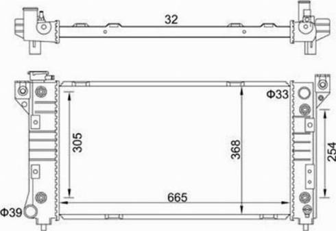 Magneti Marelli 359000301870 - Radiator, mühərrikin soyudulması furqanavto.az