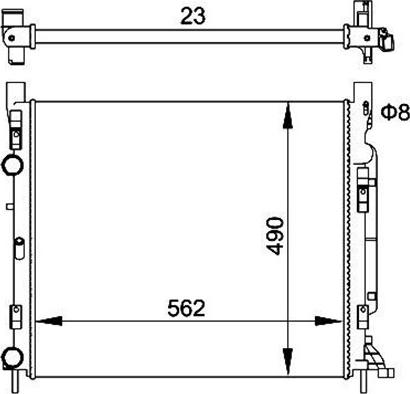 Magneti Marelli 359000301280 - Radiator, mühərrikin soyudulması furqanavto.az