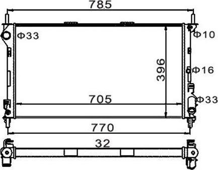 Magneti Marelli 359000301750 - Radiator, mühərrikin soyudulması furqanavto.az