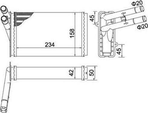 Magneti Marelli 359000302000 - İstilik dəyişdiricisi, daxili isitmə www.furqanavto.az