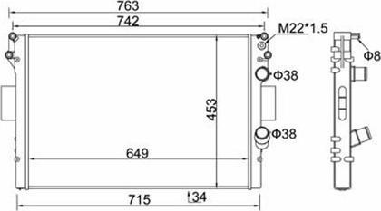 Magneti Marelli 359000302100 - Radiator, mühərrikin soyudulması furqanavto.az