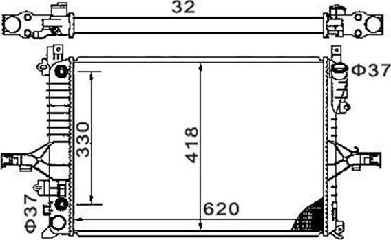 Magneti Marelli 359000320160 - Radiator, mühərrikin soyudulması furqanavto.az