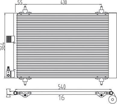 Magneti Marelli 359003220410 - Kondenser, kondisioner furqanavto.az