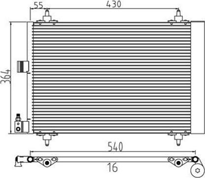 Magneti Marelli 359003220420 - Kondenser, kondisioner furqanavto.az