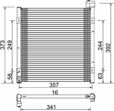 Magneti Marelli 359003220690 - Kondenser, kondisioner furqanavto.az