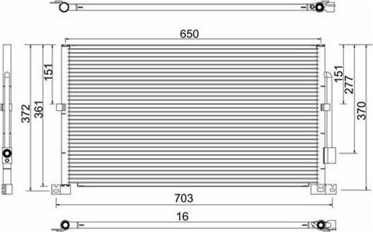 Magneti Marelli 359003220630 - Kondenser, kondisioner furqanavto.az