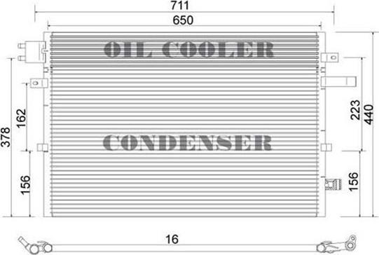 Magneti Marelli 359003220670 - Kondenser, kondisioner furqanavto.az