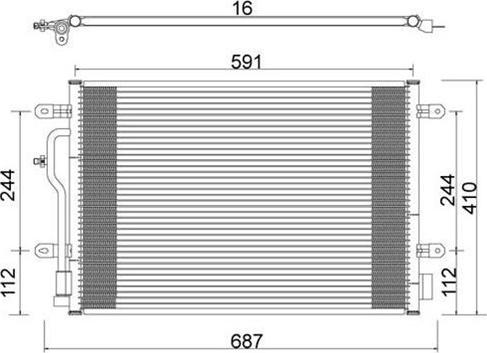 Magneti Marelli 359003220090 - Kondenser, kondisioner furqanavto.az